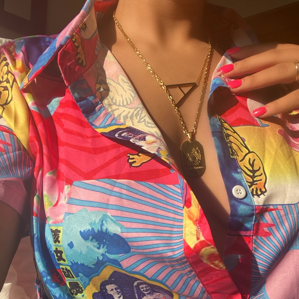 SHEIN button up top
